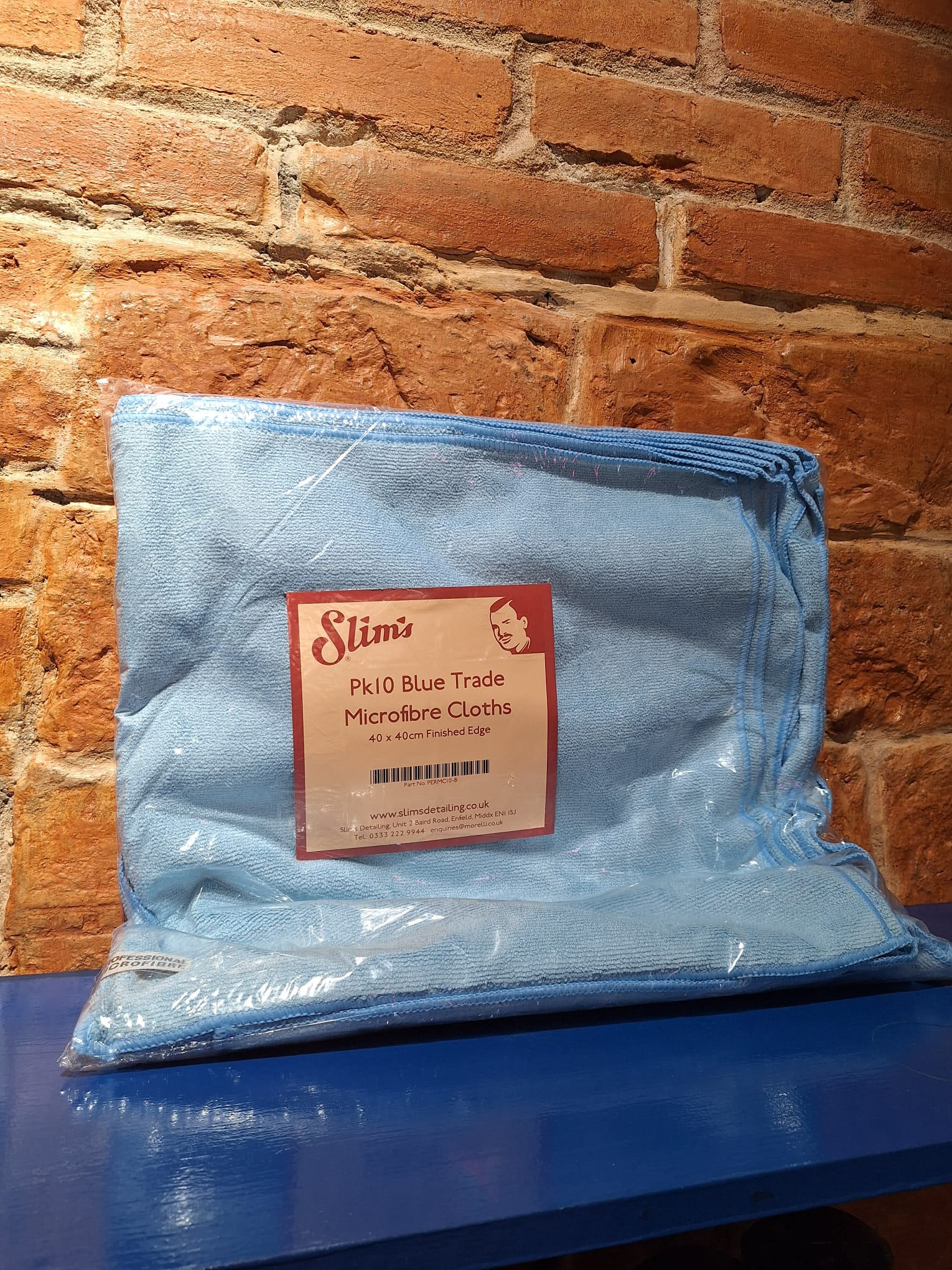 Image of Perfection Pack 10 Blue Microfibre Cloths